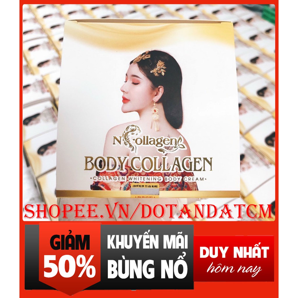 Kem body phân tử nước - Kem dưỡng trắng mịn da toàn thân NCOLLAGEN HÂN NGUYỄN 250g KBPTN01
