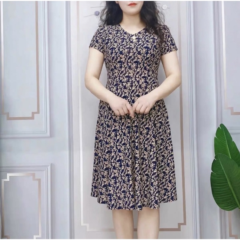 Váy đầm trung niên nữ sang trọng, cao cấp - Váy đẹp cho mẹ mặc thường ngày, đi chơi, đi tiệc