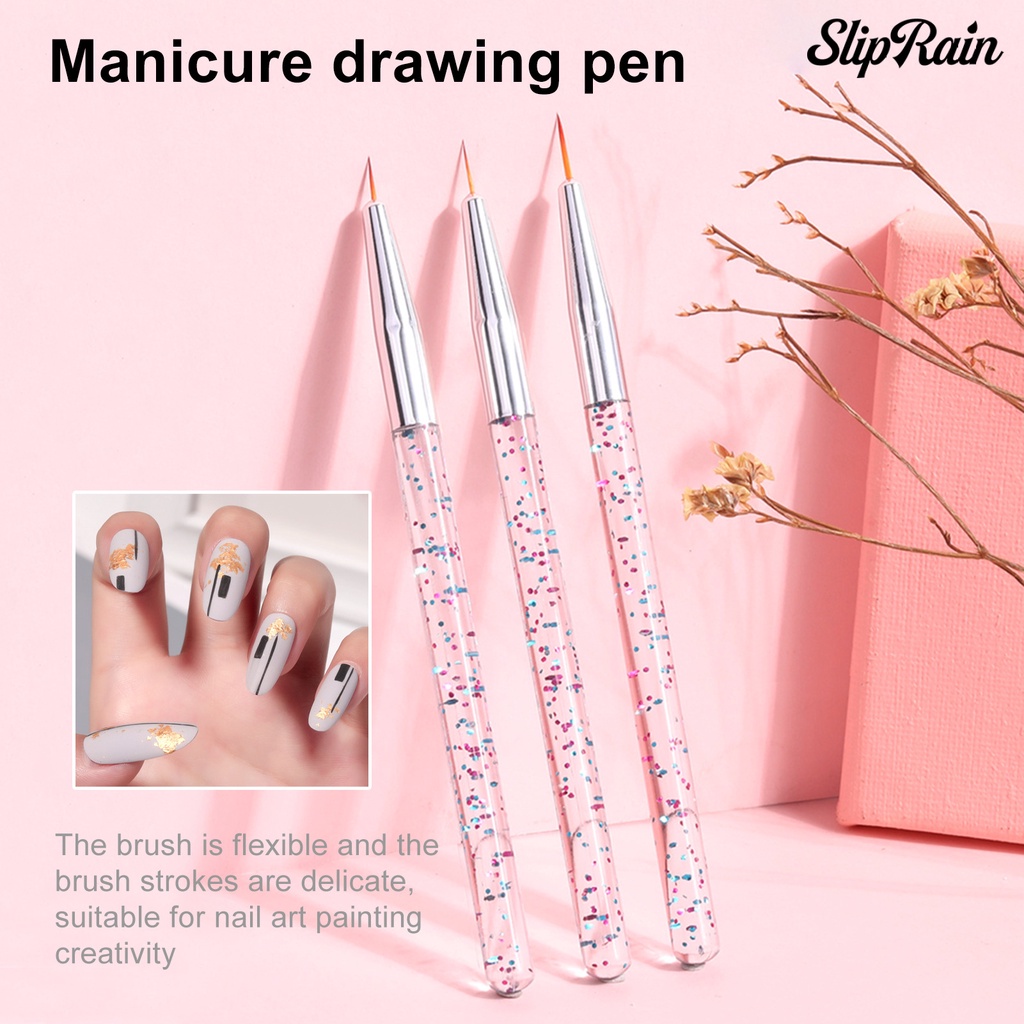 Mới Set 3 Cọ Vẽ Trang Trí Móng Tay Nghệ Thuật