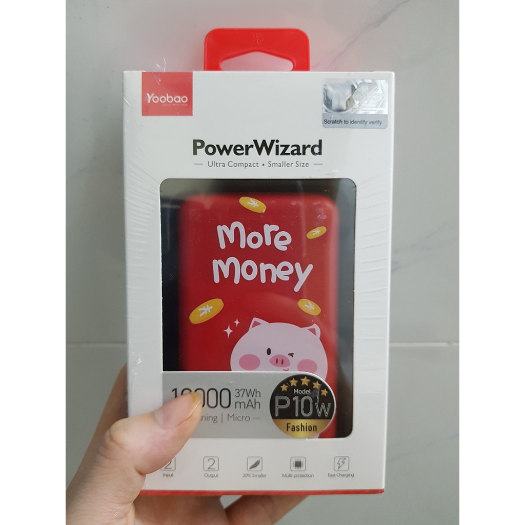 Pin Sạc dự phòng Yoobao mini 10000mAh P10W - Hãng chính hãng | BigBuy360 - bigbuy360.vn