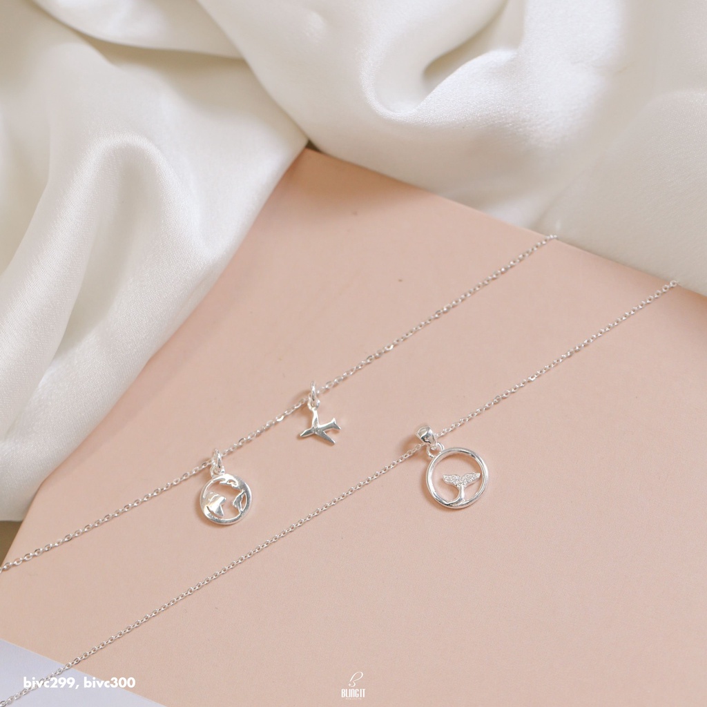 Dây Chuyền Bạc 925 Nữ BLING IT Mẫu Máy Bay Độc Đáo, Cá Tính - BIVC299