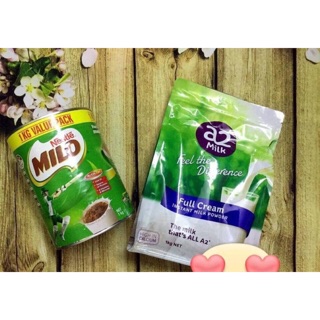 Cặp đôi sữa A2 và Milo Úc 1kg Date 2025