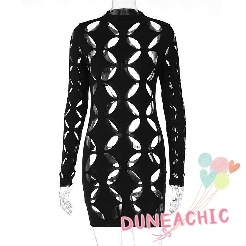 DUNEA Đầm body DUNEA tay dài thiết kế ôm sát tôn dáng quyến rũ thời trang dành cho nữ