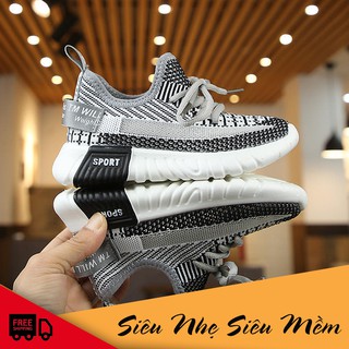 [FULLSIZE 21-37] Màu Đen Giày Thể Thao Bé Trai Giày Siêu Nhẹ Cao Cấp  Chống Trượt( Hàng Có Sẵn)
