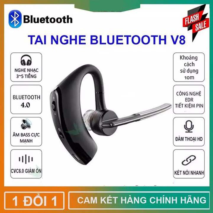 Thiết Bị Hỗ Trợ Đàm Thoại , Tai Nghe Bluetooth V9 Phong Cách Sang Trọng , Tiện Lợi Khi Sử Dụng