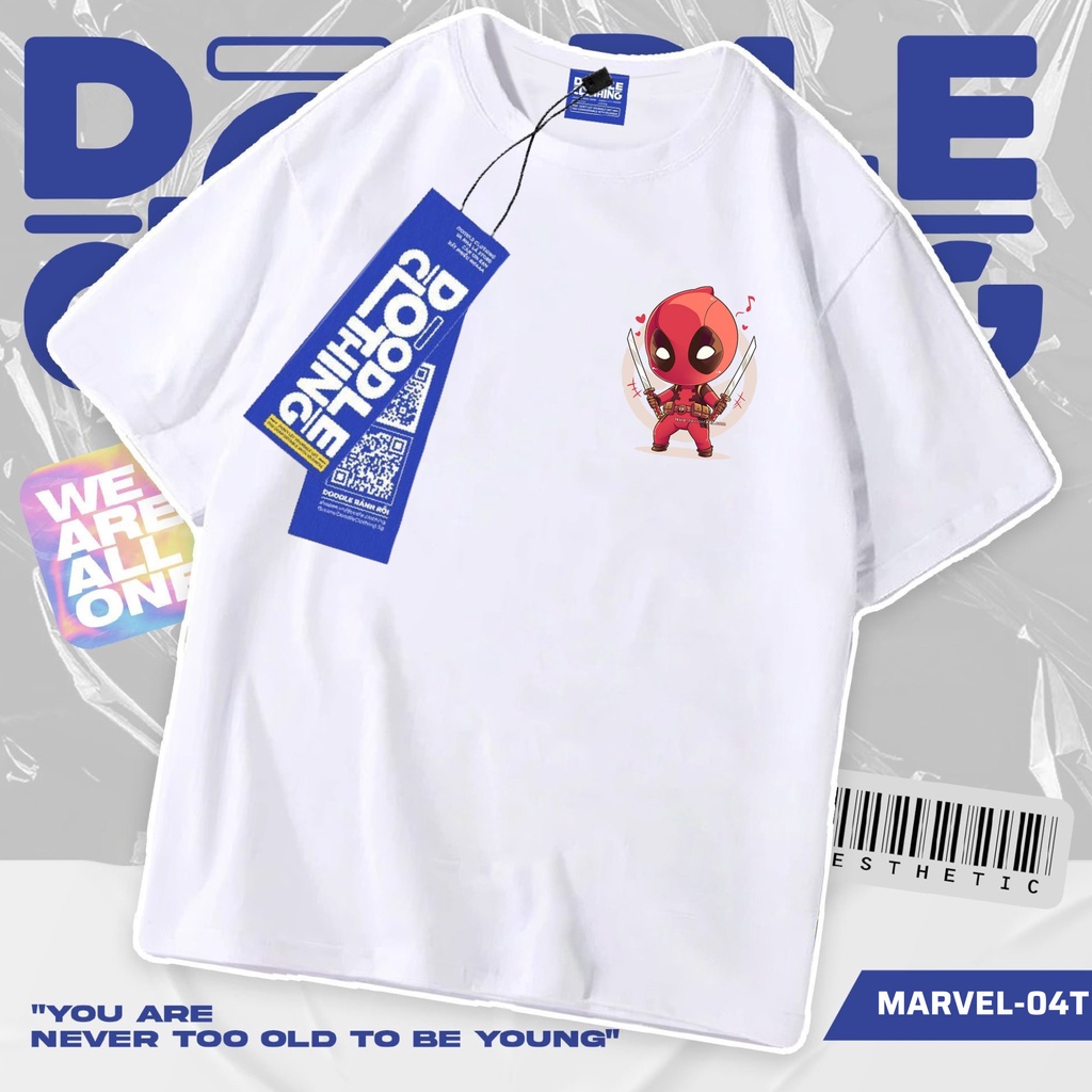 Áo thun nam nữ tay lỡ unisex oversize áo phông form rộng basic tee các mẫu logo marvel siêu ngầu