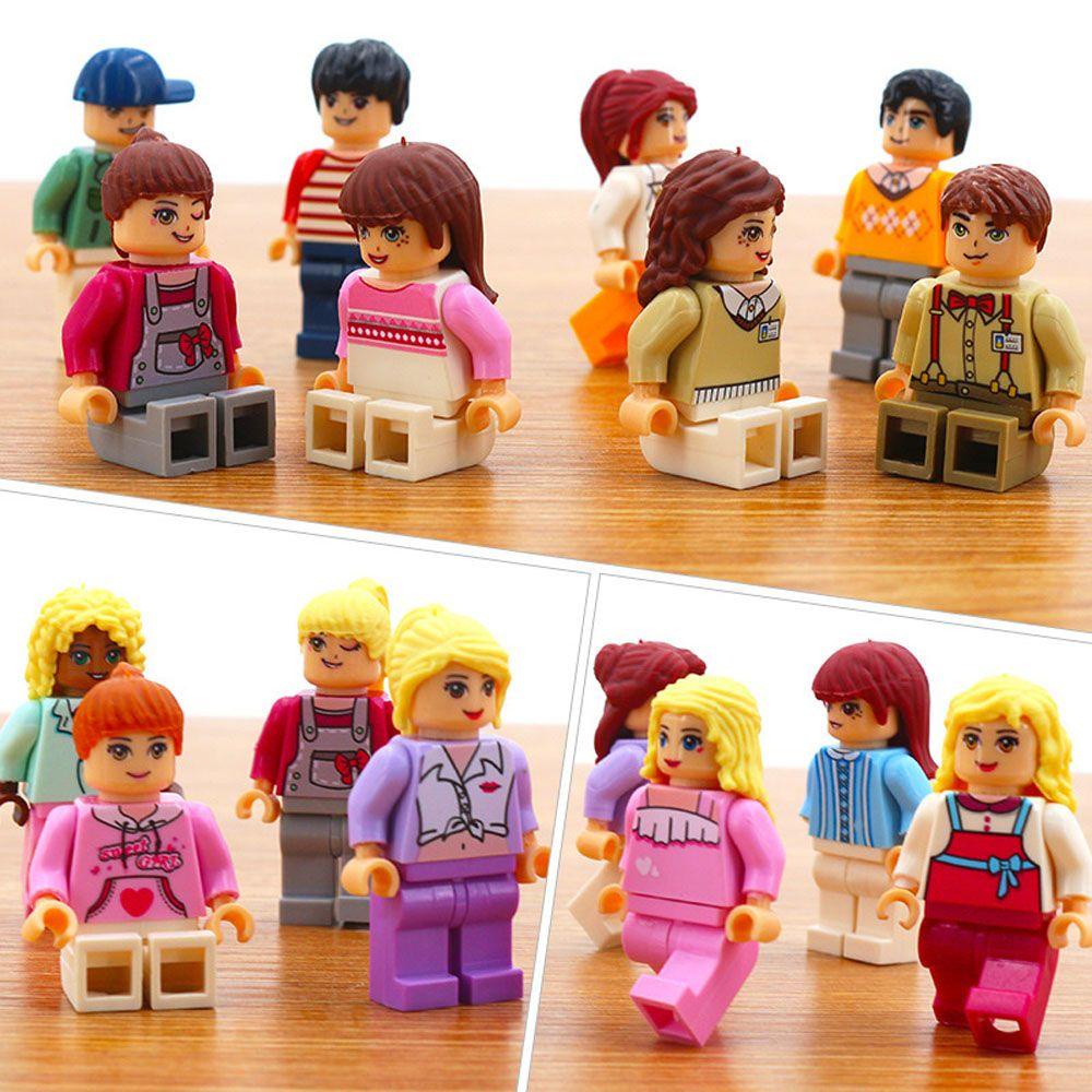JARRED Đồ Chơi Lắp Ráp Mô Hình Nhân Vật Hoạt Hình Thành Phố Mini Cho Trẻ Em DIY