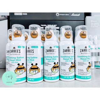 Xịt mũi Zarbee cho bé chứa lô hội