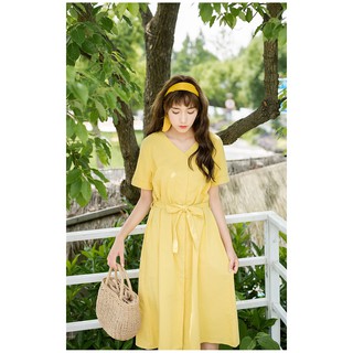 Váy dài buộc eo