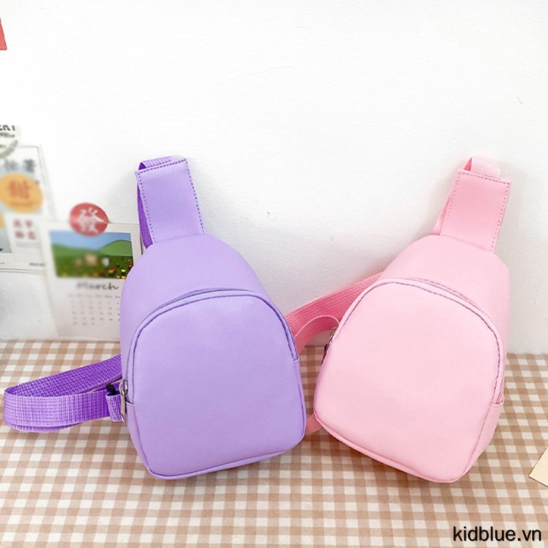 Bags Kids Waist Fanny Packs Solid Color Adjustable Strap Toddler Chest Bag Chilren Stylish Coins Bag for Boys Girls