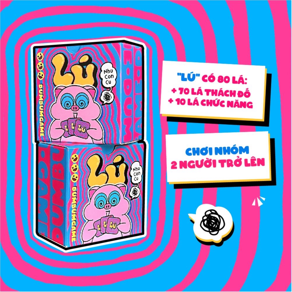 Bộ bài Lú Board Game giải đố ngôn từ Choidee cực lú hài hước chơi nhóm cùng bạn bè 80 lá