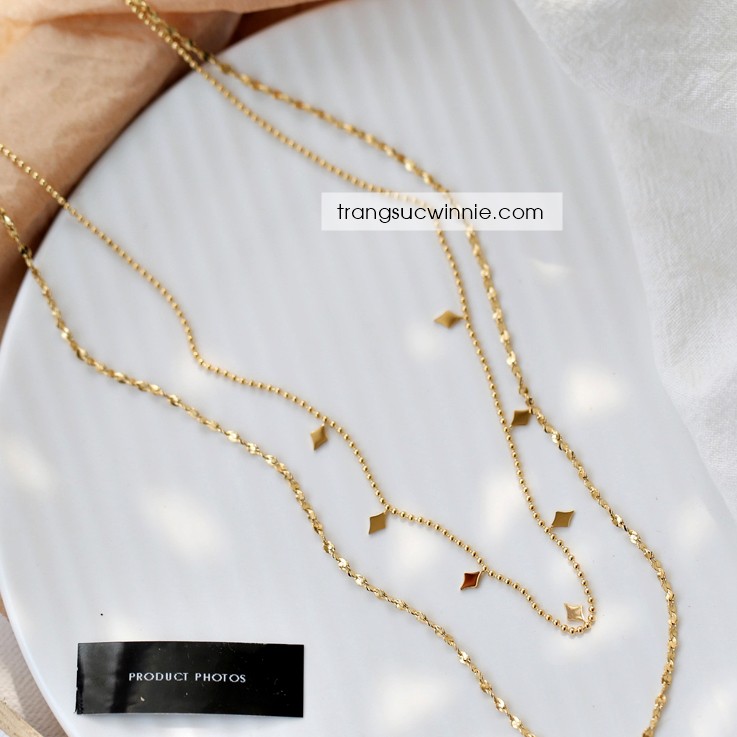 Dây chuyền nữ Titan Layer Rhombus