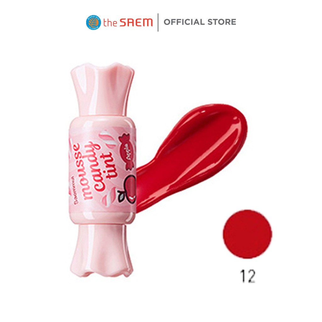 Son Tint Viên Kẹo The Saem Saemmul Mousse Candy Tint 13 Raspberry Mousse (8g)