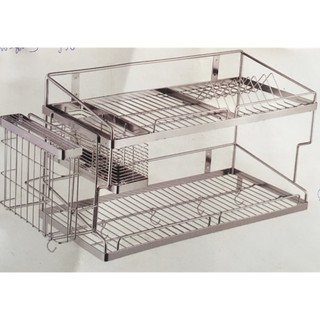 Kệ chén 2 tầng inox304, kệ chén đa năng inox304, dắt dao, dắt thớt, ống muỗn đũa