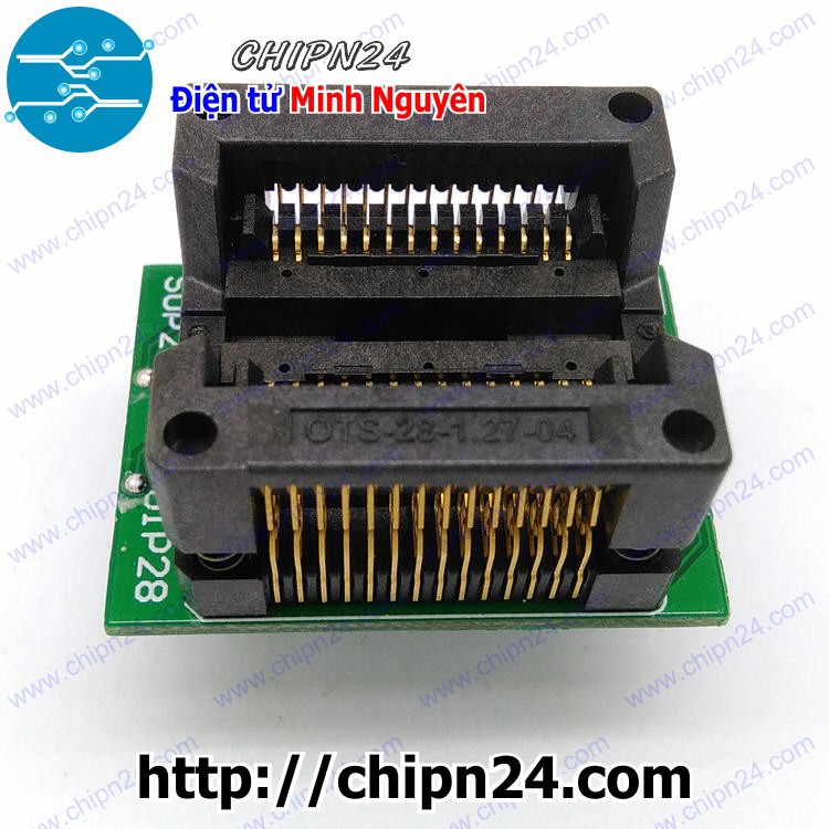 [1 CÁI] Đế nạp IC dán SOP28 (1.27mm)