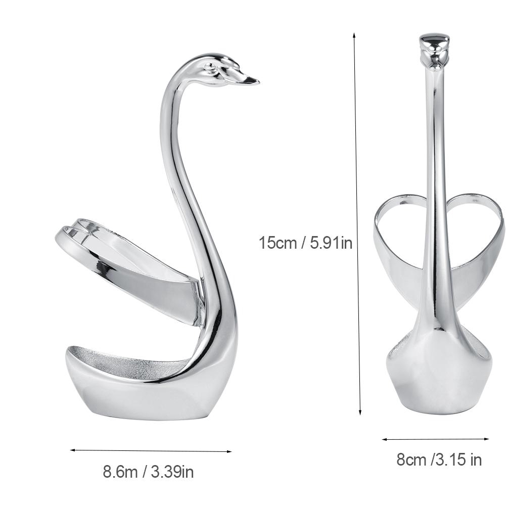 Swan Shaped Kitchen Coffee Utensils Set Stand Holder