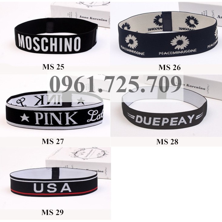 Băng đô thể thao tập gym yoga nam nữ Băng trán KPOP Hàn Quốc bản nhỏ 4 cm UNISEX Headband QACCESSORIES HA180501