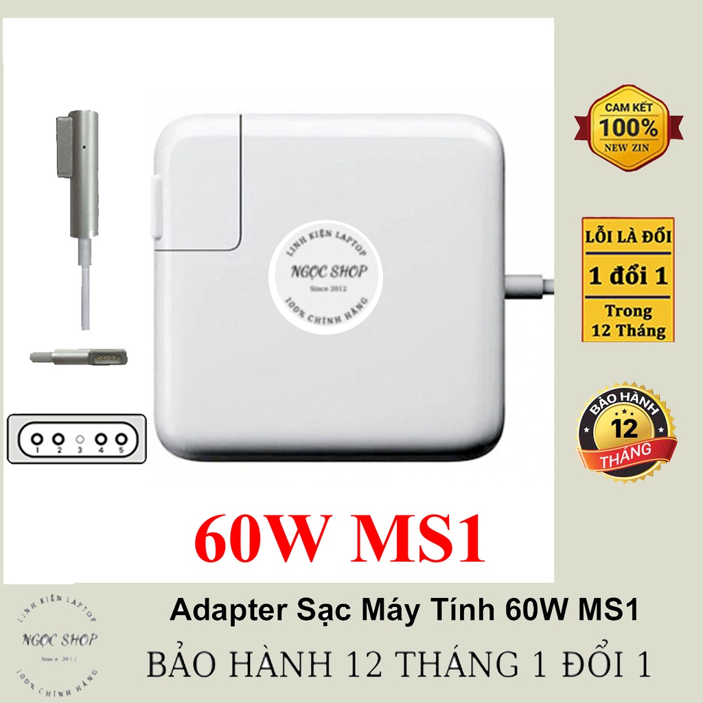 Adapter Sạc Máy Tính 60W-45W-85W MS1 MS2 16.5V-3.65A Đời Máy 2008 2009 2010 2011 2012 2013 2014 2015 2016 2017