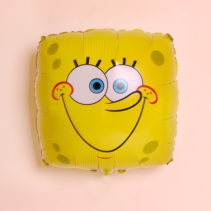 Bong Bóng Giấy Nhôm Hình Chú Bọt Biển Hoạt Hình Dùng Một Lần Trang Trí Tiệc Sinh Nhật Cho Bé