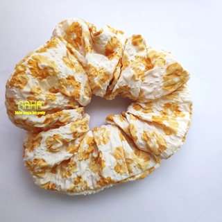 Cột tóc vải hoa, scrunchie handmade Naha