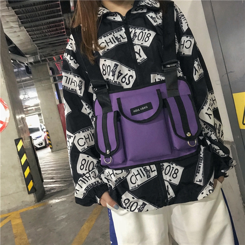 Túi đeo trước ngực thời trang hiphop đường phố tiện dụng