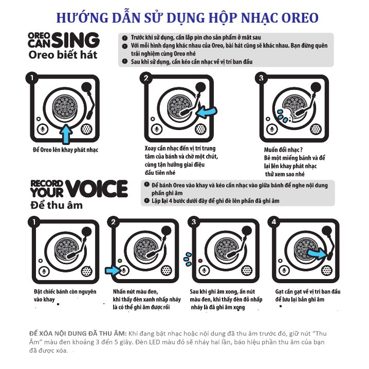 [Gift]Hộp phát nhạc Oreo Music Box