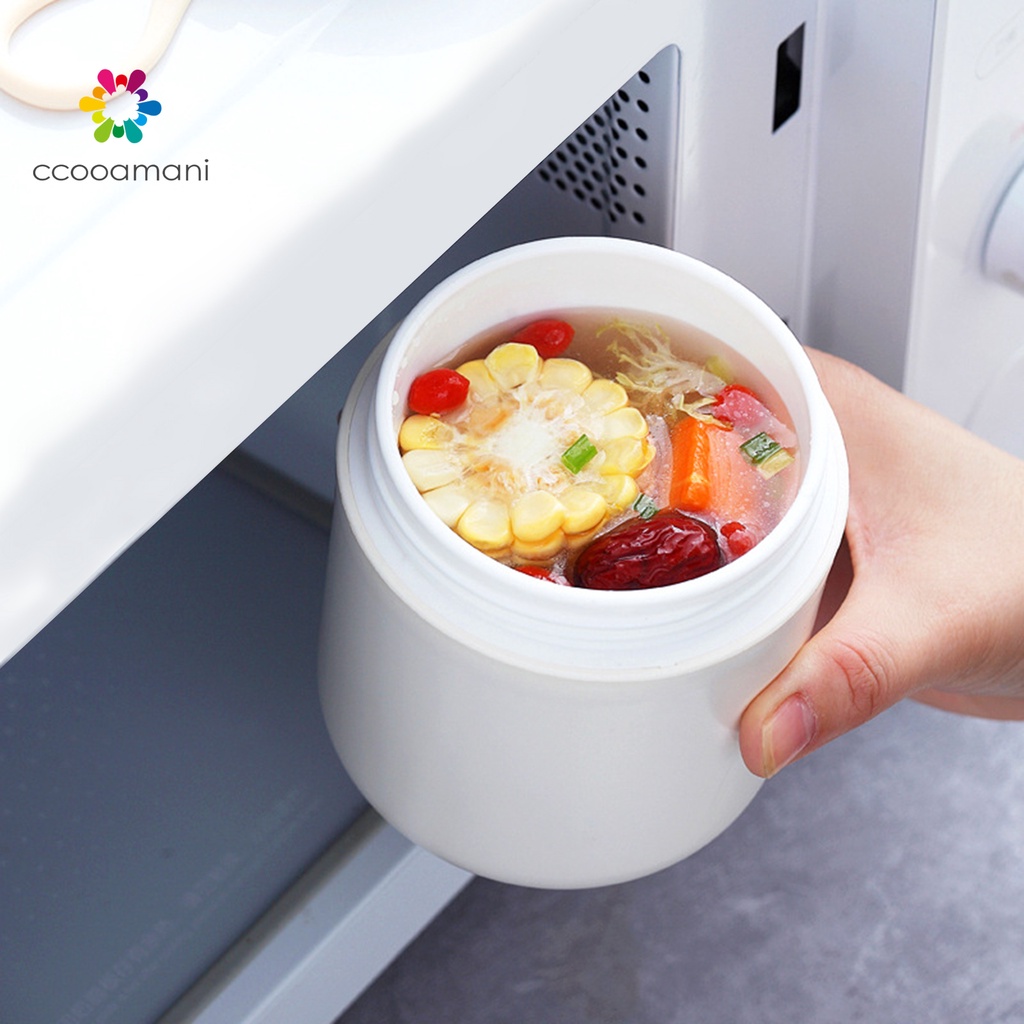 Cốc Uống Sữa Hai Lớp Cách Nhiệt Bằng PP Có Nắp Và Tay Cầm