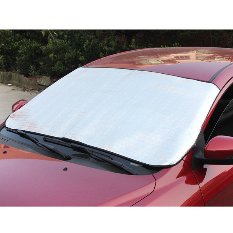 ☀SALE☀Car Windshield Sunshade Front And Rear Window Shade Silver 140 X 70Cm