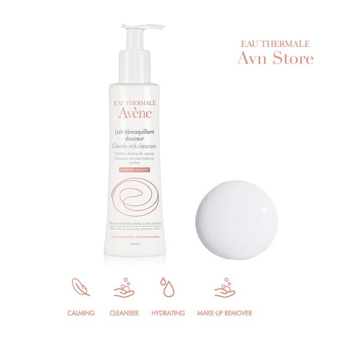 Sữa Rửa Mặt/Tẩy Trang Avene Dịu Nhẹ - Avene Gentle Milk Cleanser 200ml