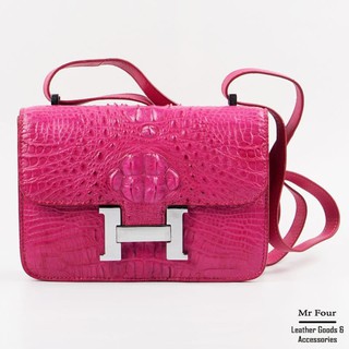 [Da cá sấu thật] Túi Xách da cá sấu chữ H sang trọng