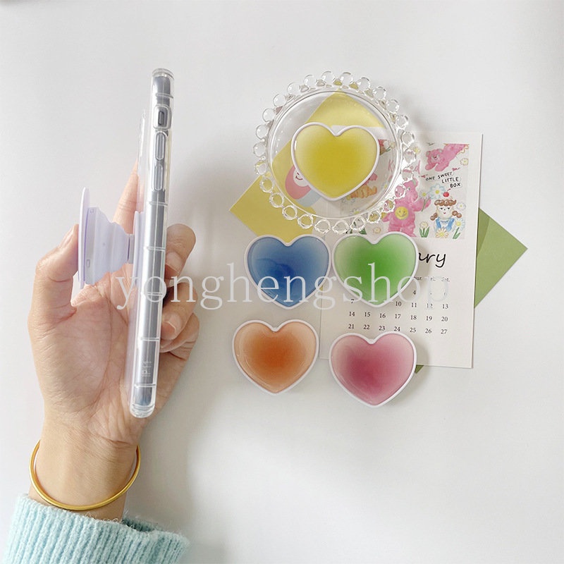 Giá Đỡ Điện Thoại Dạng Nhẫn Hình Trái Tim Xinh Xắn