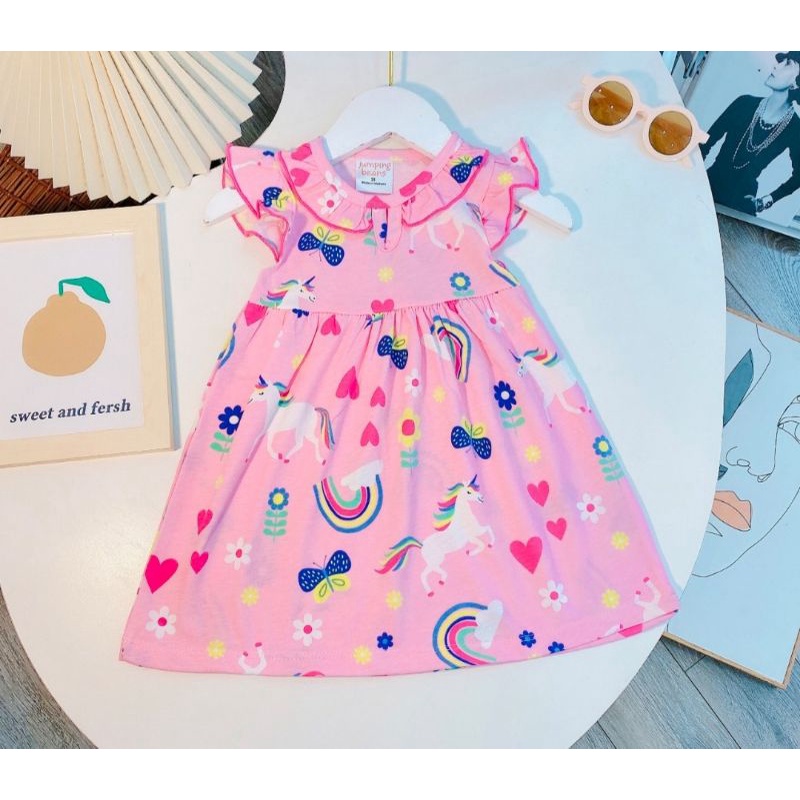 |FAMARAL1 giảm 10k cho đơn 50k|Váy bé gái cánh tiên chất cotton co dãn đẹp mát