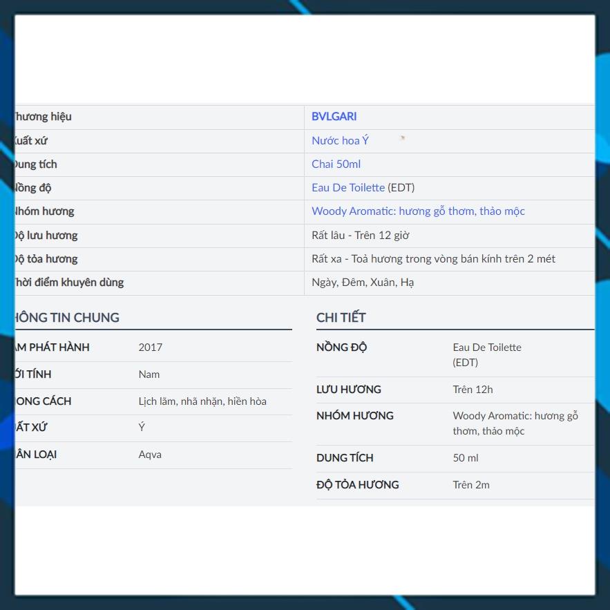 Nước hoa AQVA ❄️ 100ml mát lạnh sảng khoái nam tính đầy mạnh mẽ lưu hương lâu !