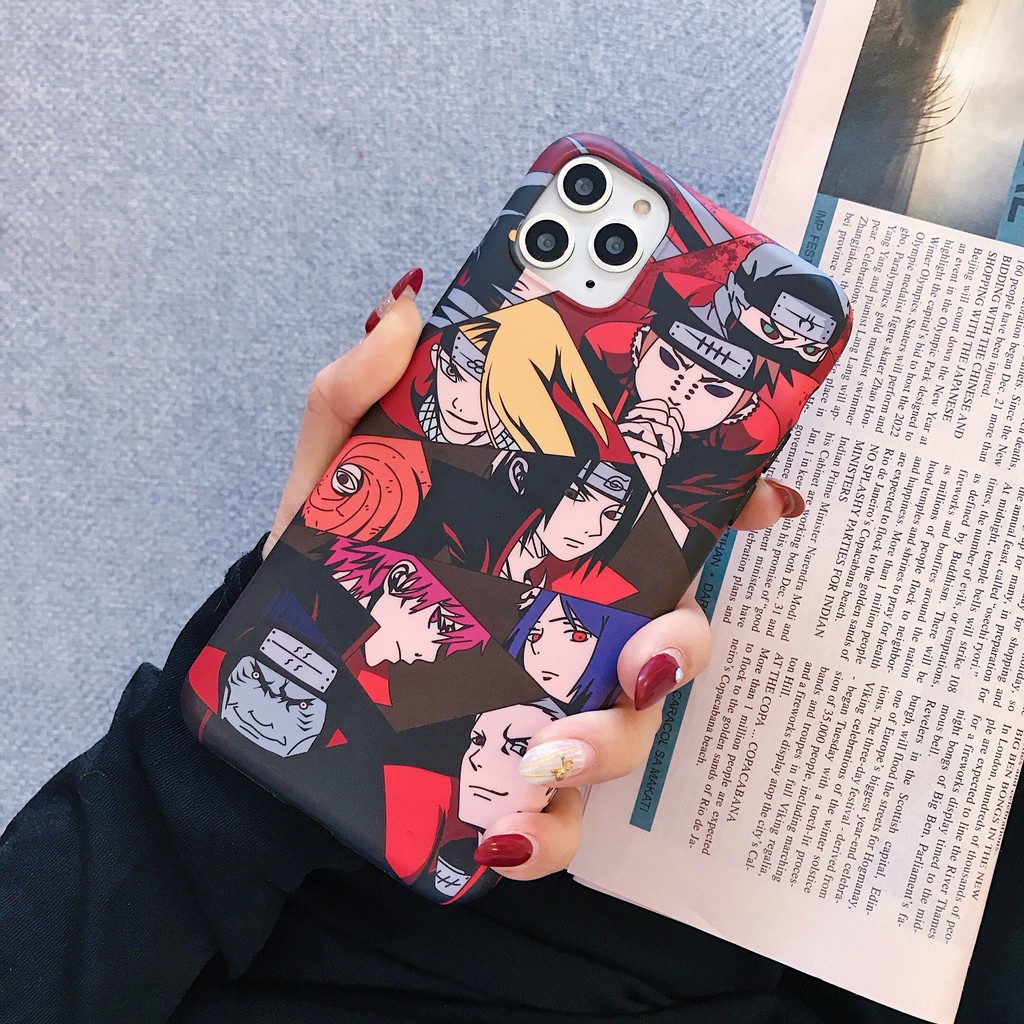 Ốp Lưng naruto akatsuki iphone 12 12promax 11 11pro xs max xr i7/8 6s plus se2020 case