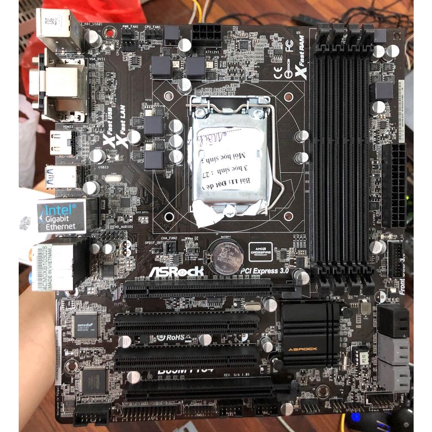 Main Asrock B85M Pro4 chạy tốt