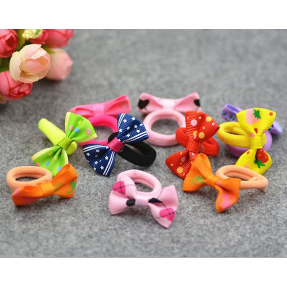 kẹp tóc nơ vải cho bé  Clovershop68