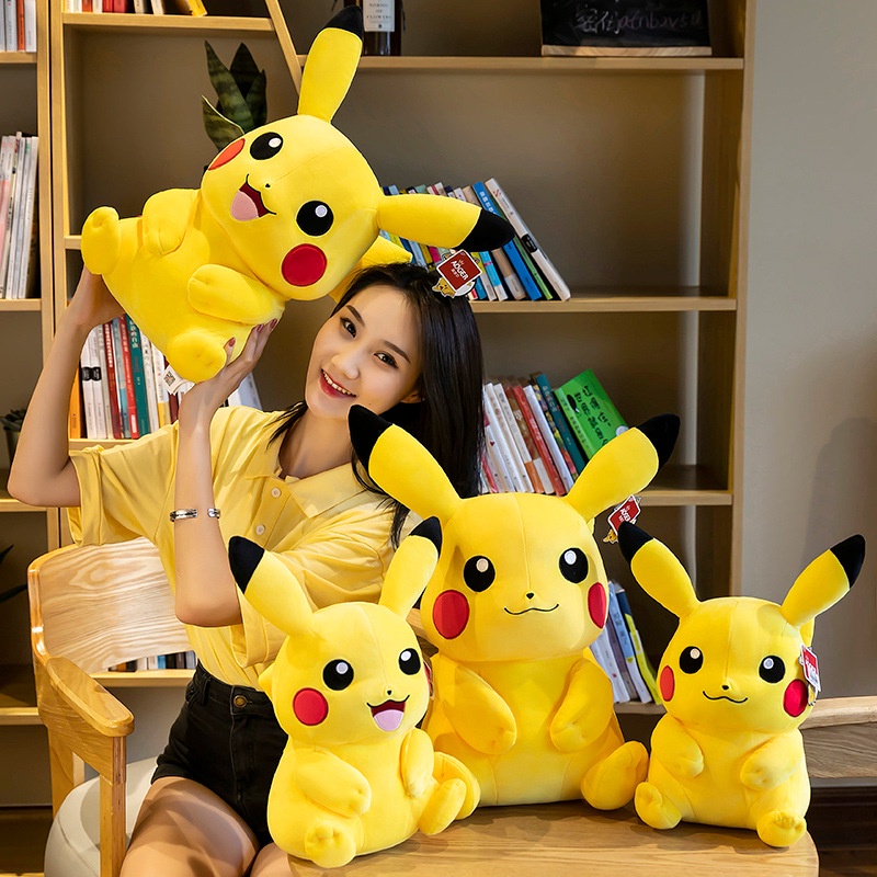 Thú Nhồi Bông Hình Pikachu Dễ Thương Cho Bé