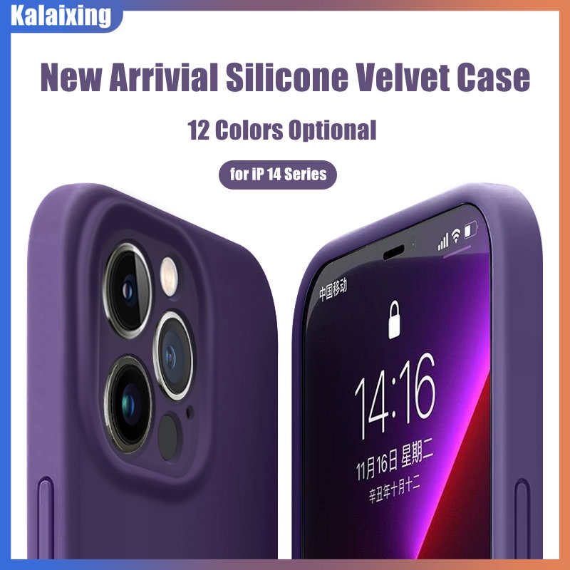 【Có Logo】Ốp Điện Thoại Silicon Mềm Chống Sốc Sang Trọng Cho iPhone 14 Pro Max 14 Plus 14Pro 14Plus