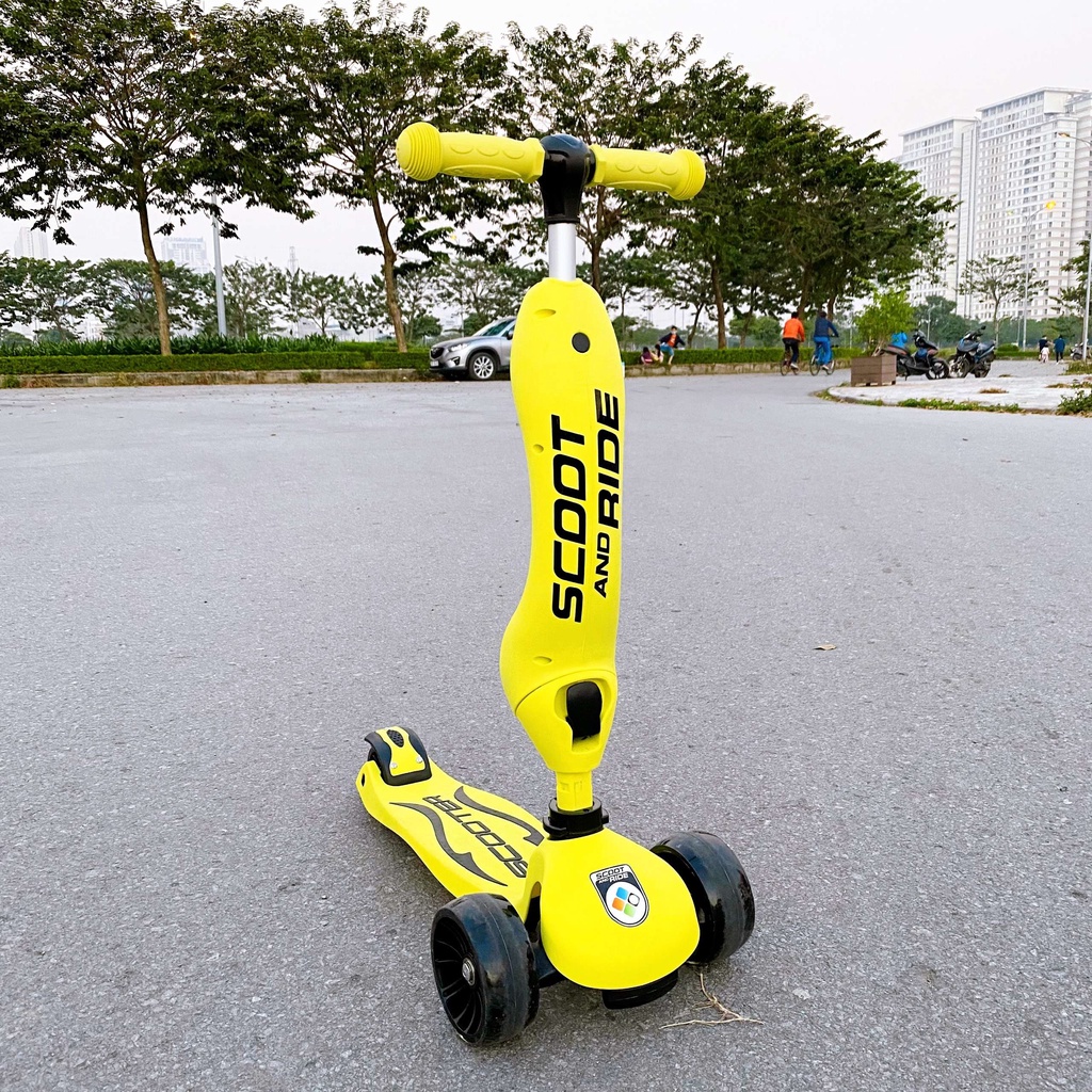 [Freeship 100k] Xe Scooter and ride NOVO 3 in 1, bánh xe to phát sáng, cho bé từ 1-8 tuối-CAM KẾT CHÍNH HÃNG-BH 24 Tháng