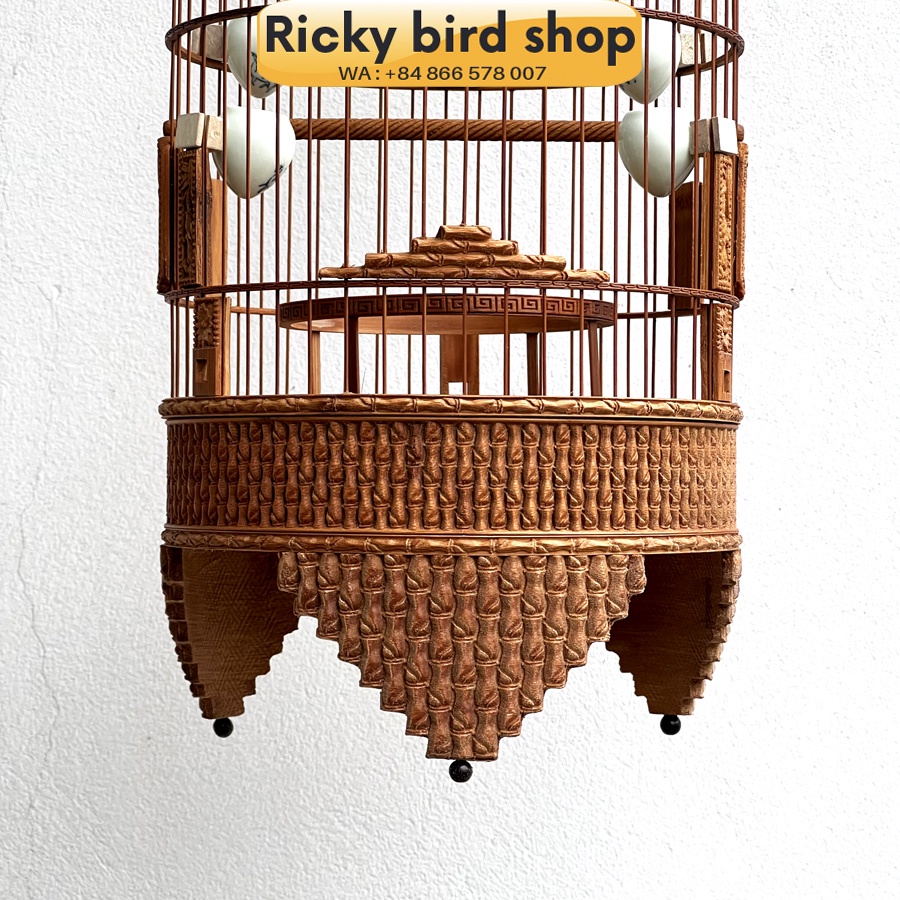 Lồng chim tre, Puteh bird cage -  Bamboo 01 design