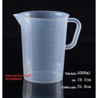 Ca nhựa có nắp 5000ml