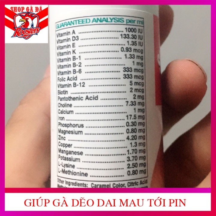 Supertron B12 60ml thuốc nuôi gà chế độ đá dạng nhỏ giọt