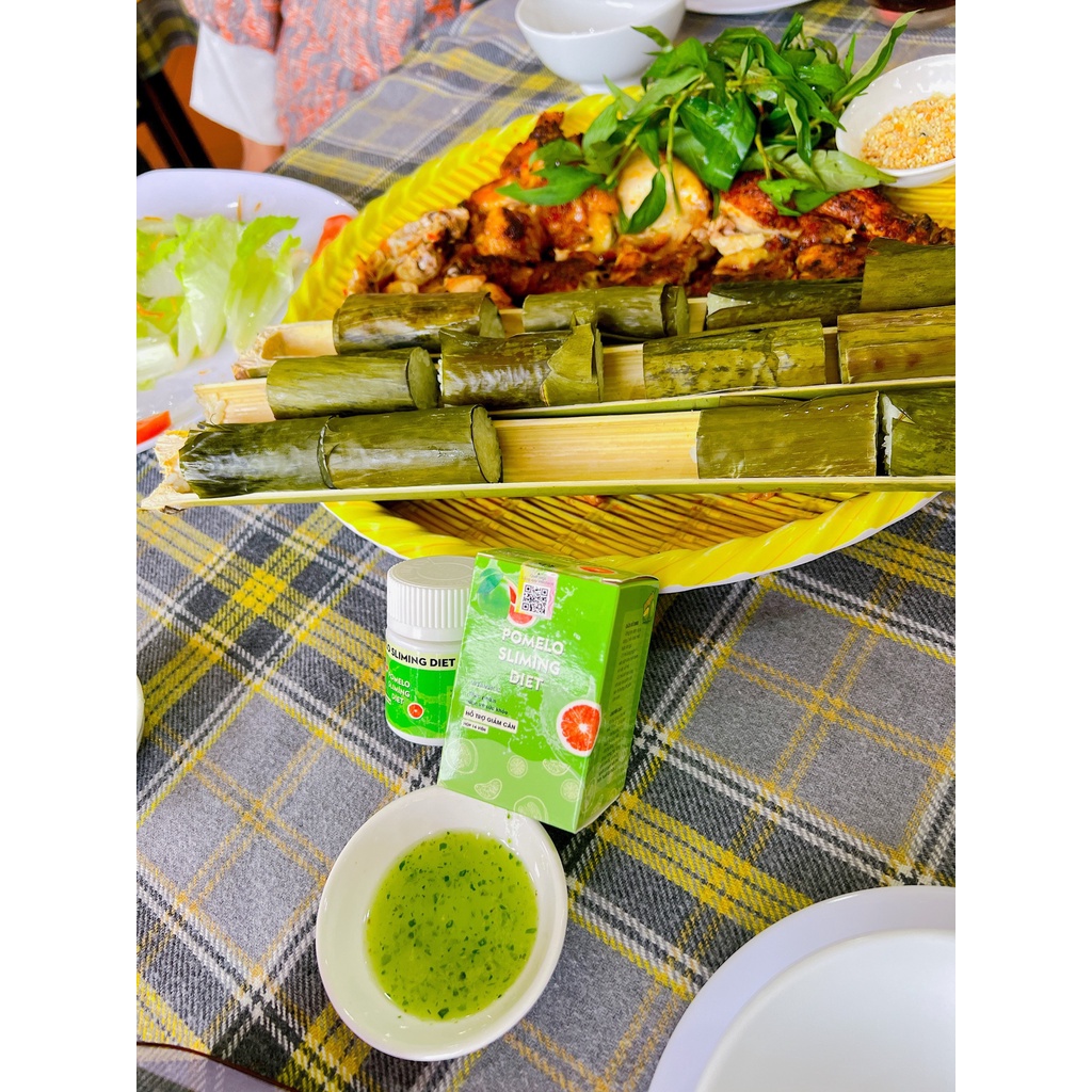 Viên detox xổ mỡ POMELO bưởi giảm mỡ bụng hiệu quả - Hộp 14 viên