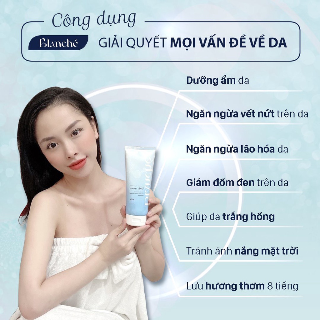 Body DNA Trứng Cá Hồi Balanché Creame Dưỡng Trắng Toàn Thân 200ml