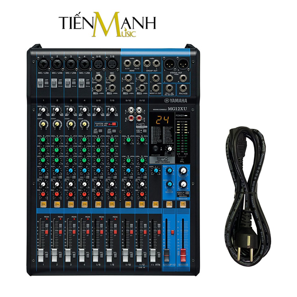 [Chính Hãng] Yamaha MG12XU Soundcard kiêm Bàn Trộn Mixer Interface Stereo Mixing Console Phòng Thu Studio Mix MG12