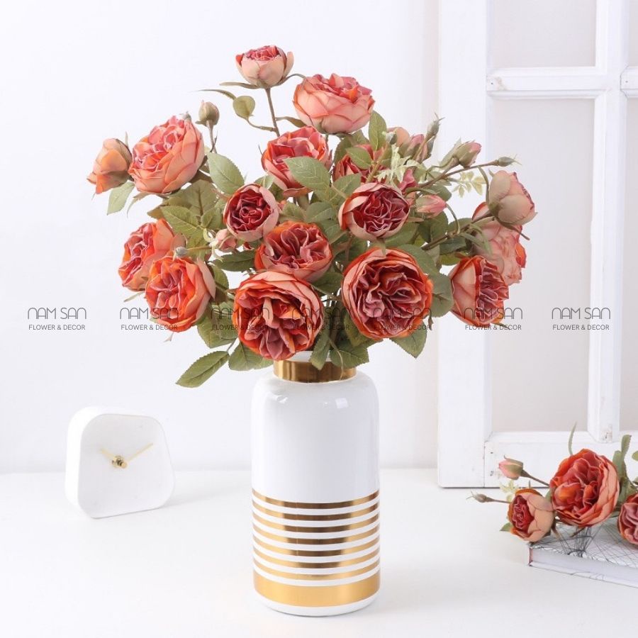 HOA HỒNG DAVID 3 BÔNG 2 NỤ CAO CẤP