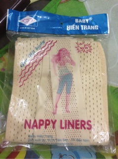 Gen lịt bụng nappy liners cho mẹ sau sinh