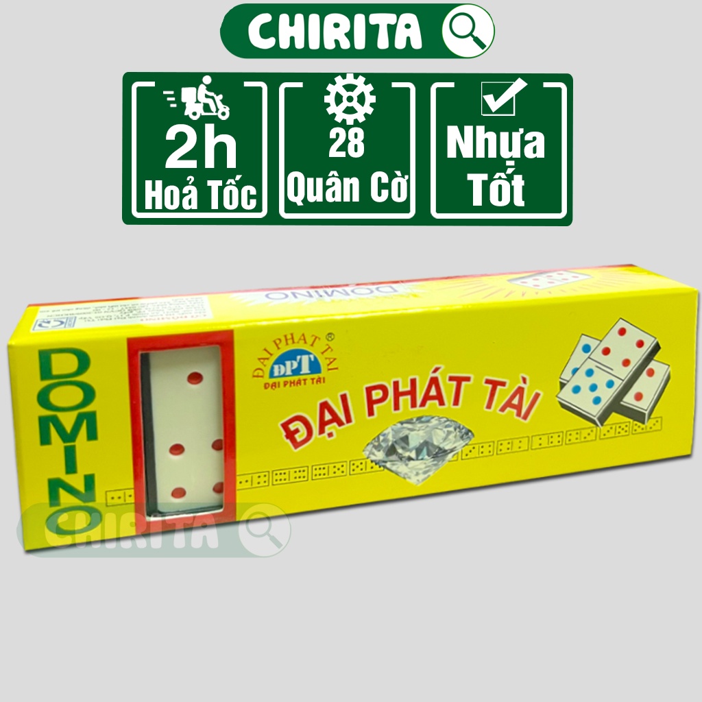 Bộ Cờ Domino Nhựa TỐT - Cờ Domino Giá Rẻ Xịn, Boardgame Đồ Chơi Trẻ Em CHIRITA