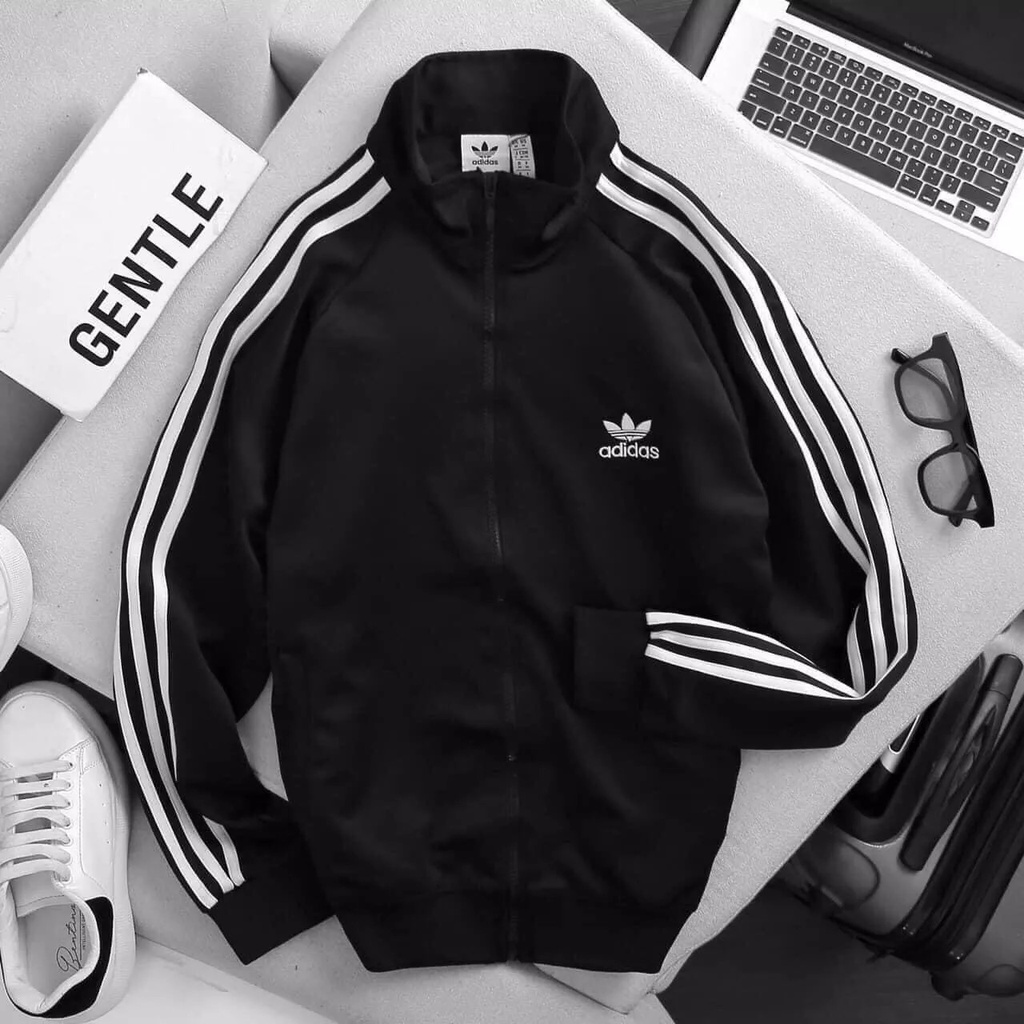 Áo Khoác Thể Thao 3 Sọc Nam - Nữ Thun Poly 2 Da N77 FASHION