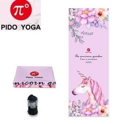 Khăn trải thảm tập Yoga Cao Cấp PIDO Bám siêu dính - Tặng kèm túi đựng